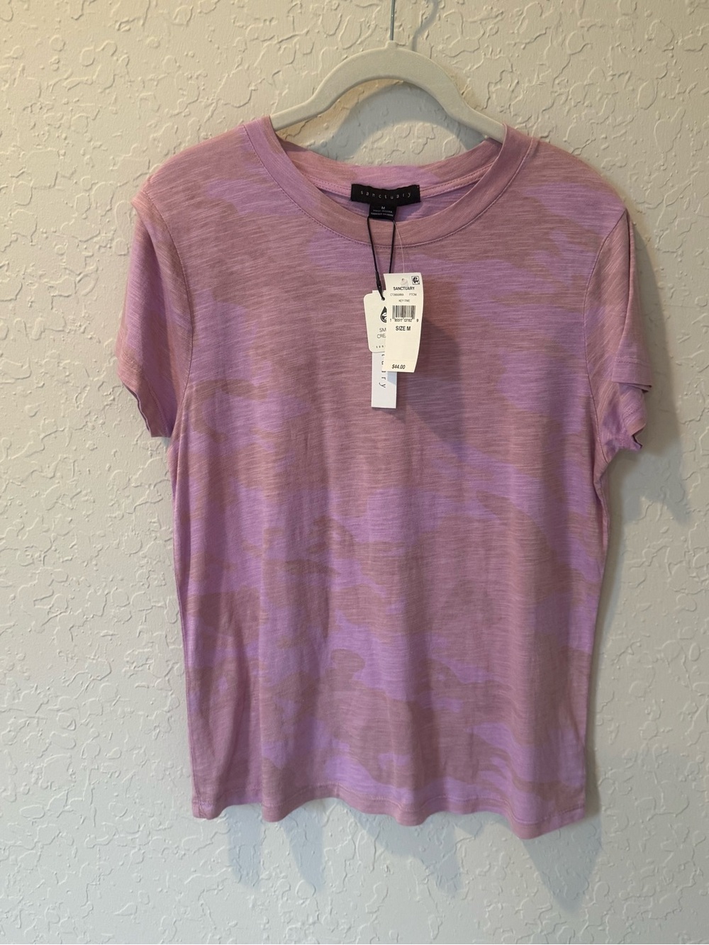 Sanctuary Purple Short-Sleeve Crewneck Top - Size M